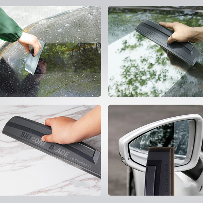 Window Squeegee Silicone Squeegee for Car Windows and Boat Windshields  Blade 