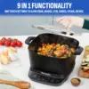 DELUXE 7.5 Quart Digital Multi-Cooker with Automatic Paddle to Stir and Shred, 9 in 1 programmable presets to Sauté, Sear, and B 5