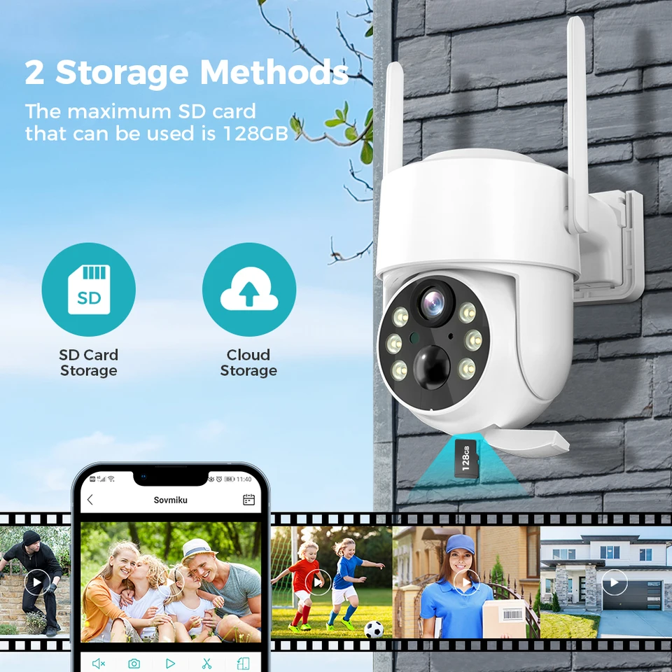 Telecamera Wi-Fi Esterna Senza Fili - Batteria E Pannello Solare, Visione Notturna A Colori, IP66 - Foto 13