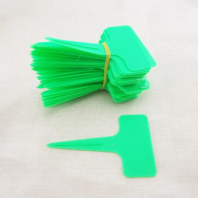 10 Cm -Es Műanyag Pvc Plant T Címkék Virágcserepek Jelölők Jelek Vízálló Gyógynövények Virágkerti Szerszámok Kellékek - Image 6