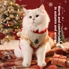 Christmas Pet Cat Costumes Sweater Cute Kitten Santa Claus Clothes For Small Medium Dogs Holiday Party Dress Warm Winter Clothes 3