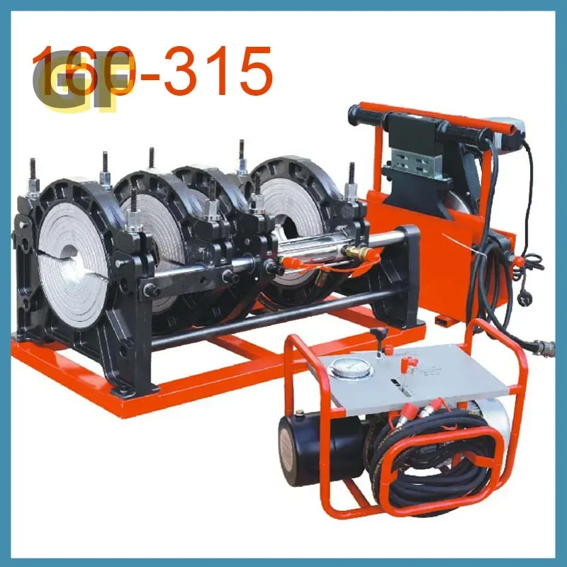 160-315 Semi-Automatic Butt Welding Machine 4 Ring Fusion Welding Machine Pipe Hot Melt Precision PE Butt Fusion Welder