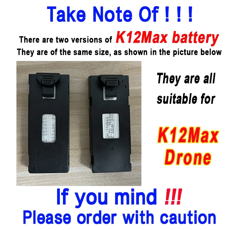 Description Picture 4 of itemNew K12 Max Screen Controlled Drone Battery 3.7V 1800mAh Battery For K12Max 4K HD Camera Dron Accessories Parts
