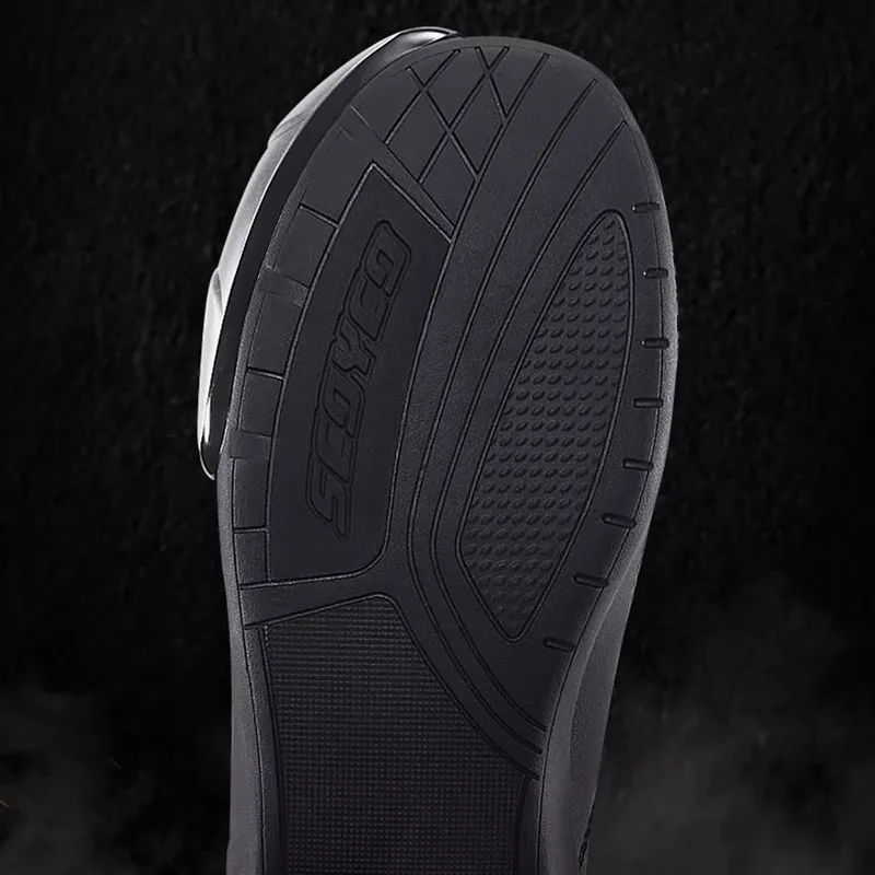 Men's Motorcycle items Boots SCOYCO Motorcross Riding Leather motorbike Fall Prevention Moto accessories motos Shoes
