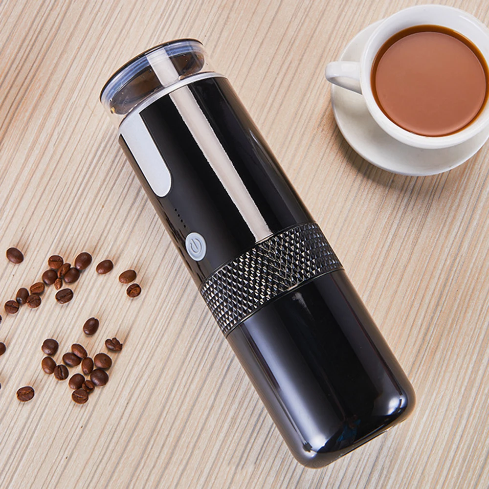 Wireless Portable Coffee Machine for Car & Home Rechargeable Coffee Maker  Handheld Espresso Outdoor Capsule Coffee Powder