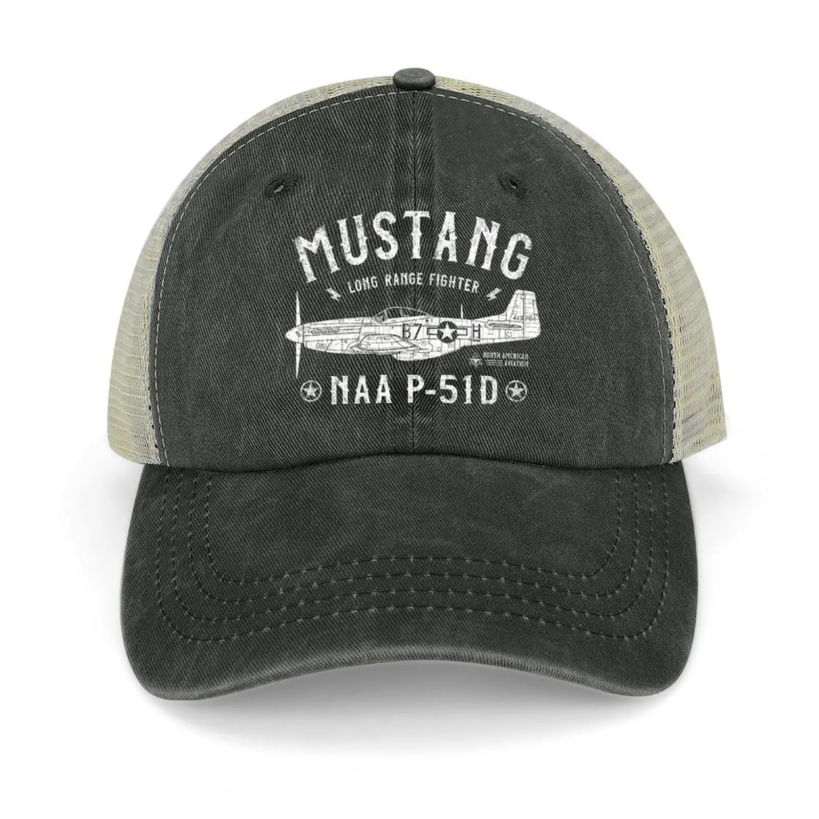 P-51 Mustang Cowboy Hat Dropshipping Party Hat Rave Sports Cap Uomo Donna