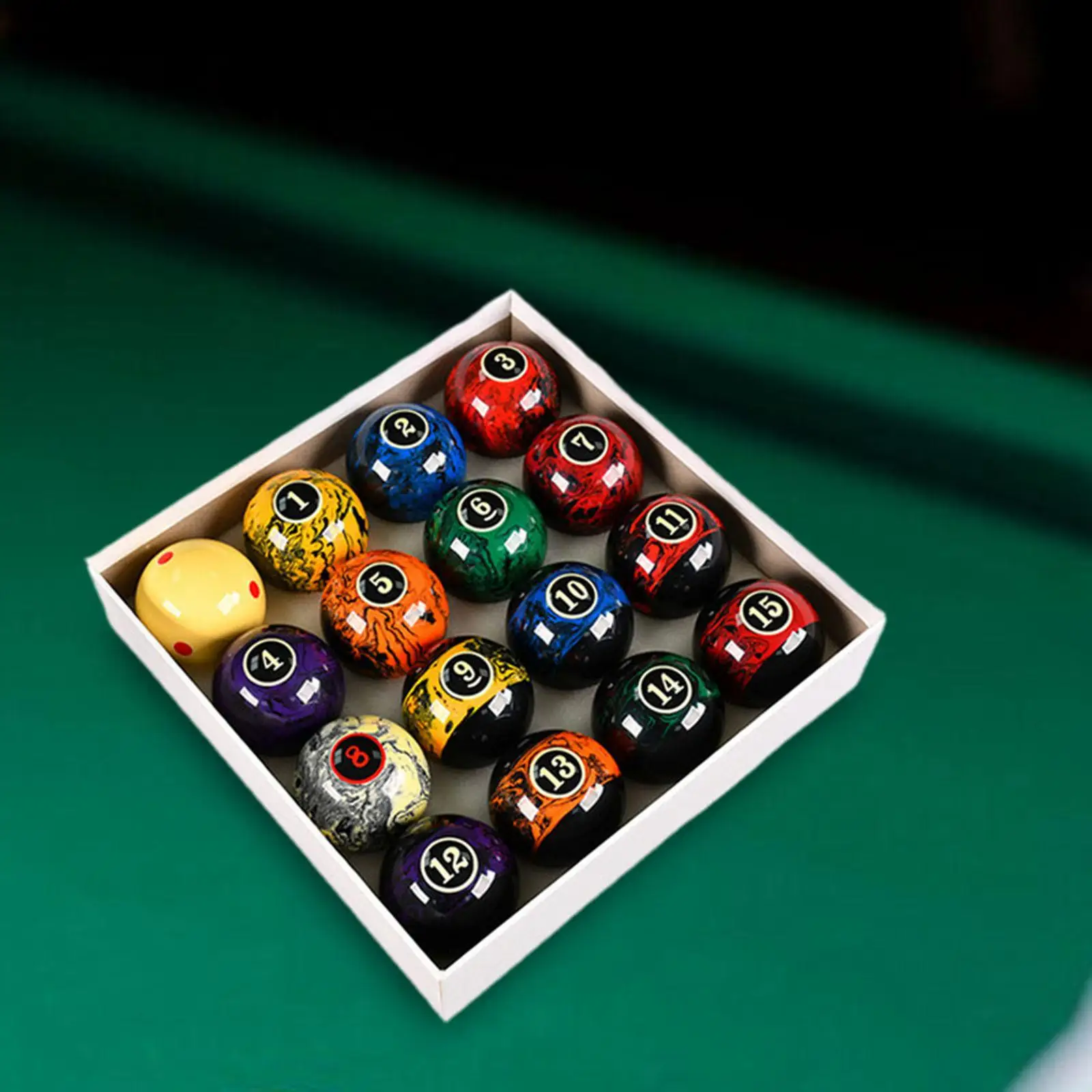 16 Pieces Billiard Balls Pool Table Balls for Game Rooms Recreation Game 16 Pieces Billiard Balls Pool Table Balls for Game Rooms Recreation Game