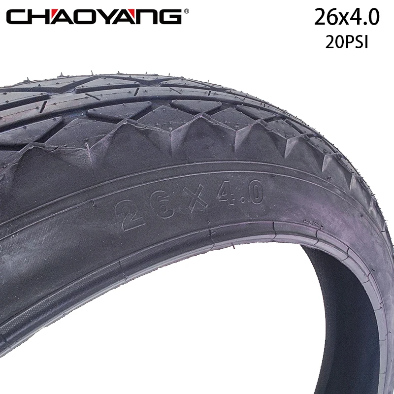 Chaoyang 26x4.0 Bicycle Half Bald Bike Fat 26 Inch Tire Tube Set