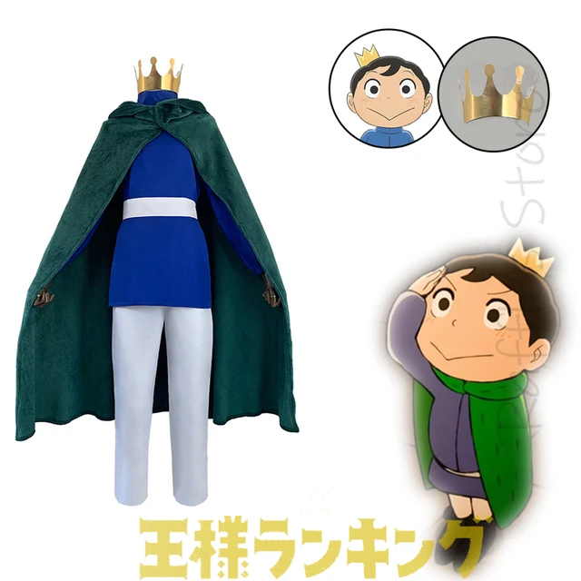 Anime ousama ranking bojji cosplay traje adulto e crianças príncipe terno  superior manto coroa cinto ranking de reis roupas - AliExpress