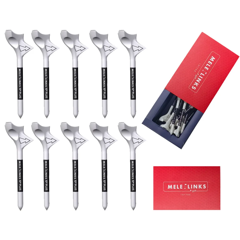

10pcs/box Durable Plastic Golf Tees Designed to Enhance Golf Shot Distance And Precision Robotically Tested to Reduce Ball Spin
