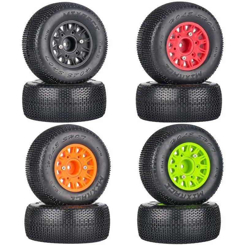Jantes et Pneus RC 1/10 12mm Hex - Lot de 4 Roues pour Crawler Buggy