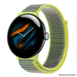 Nylon Braided Sport Strap - 45mm Watchband Bracelet for Pixel 5 - 4 - 3 45MM (BrightY)