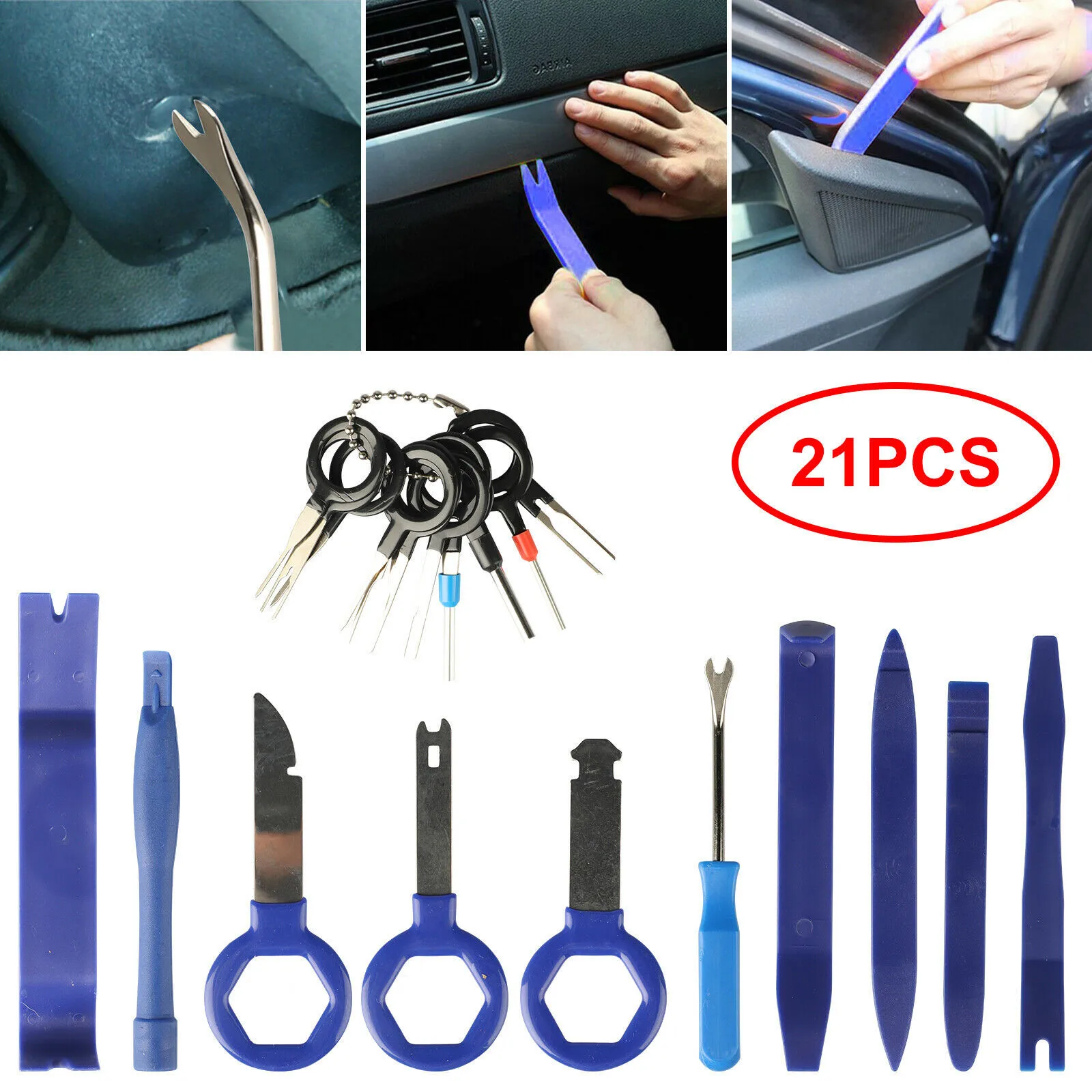 

Auto Door Clip Panel Trim Removal Tools Kits Navigation Blades Disassembly Plastic Car Interior Seesaw Conversion Repairing Tool