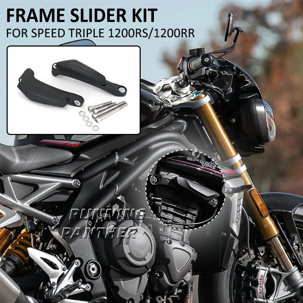 

NEW Motorcycle Engine Guard Frame Slider Anti Drop Falling Crash Protection Cover Kit For Speed Triple 1200 RS RR 1200RS 1200RR