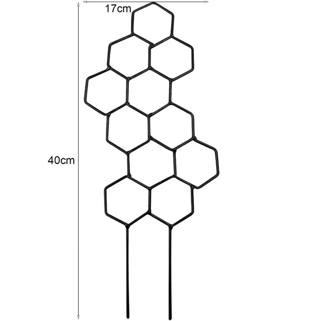 Rozsdamentes Hegymászó Rácsos Dekoratív Geometriai Rács Erkély Növényi Fém Rack Támogatója Teraszellátás - Image 6