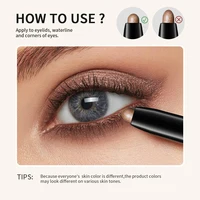 Eyeshadow Stick 10Colors Shimmer And Matte Brown Metallic Cream Eyeshadow Pencil Crayon with Smudge-proof & Waterproof Makeup 6