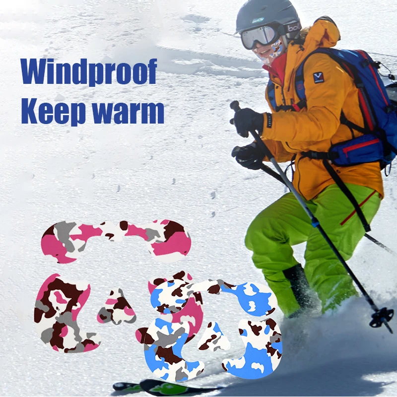 Outdoor Sports Antifreeze Face Sticker Winter Ski Skate Facial Windproof Protective Equipment Kinesiology UV Protection Tape