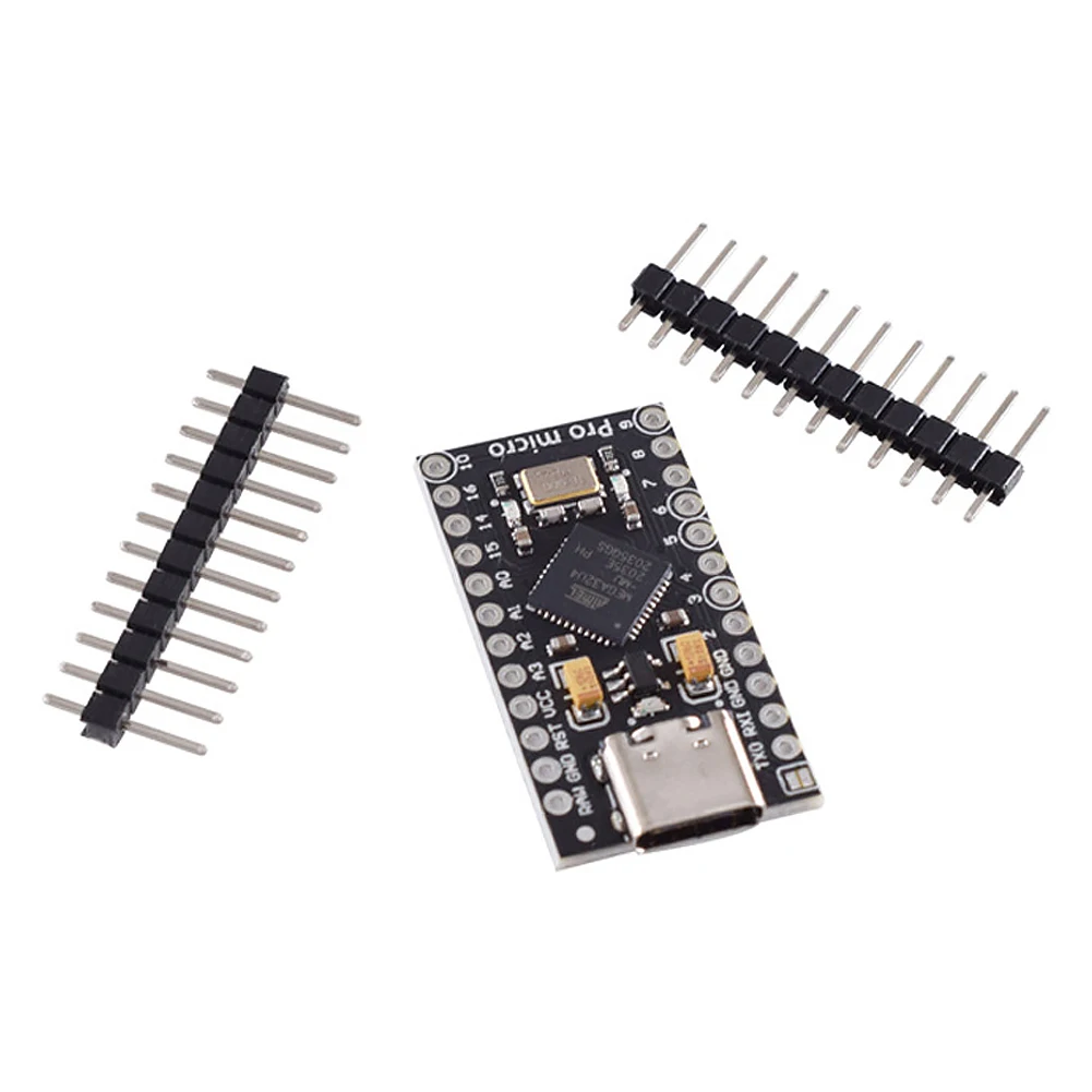 ATmega32U4 USB C타입 프로 마이크로 개발 보드, 2 열 핀 헤더, 마이크로/TYPE-C USB 보드, 레오나르도 USB 보드용 16MHz