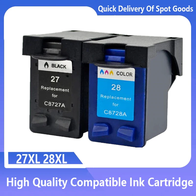 

Восстановленный чернильный картридж 27XL 28XL, замена для HP 27 28 для HP27 для HP28 для HP Deskjet 3520 3550 3420 3535 7150 2110