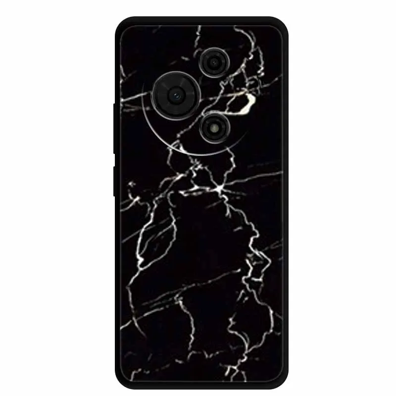 Gradient Marble Painted Silicone Phone Case - Shockproof Soft Cover
