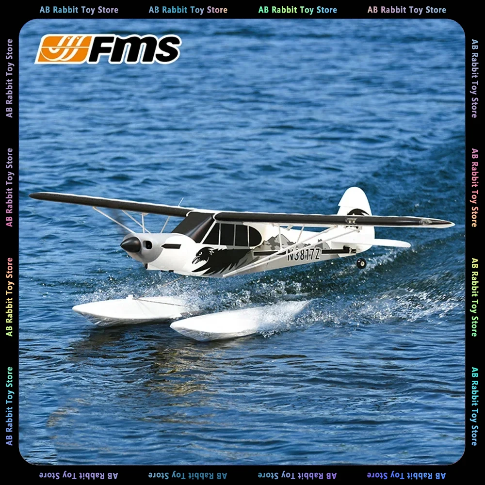 

Модель радиоуправляемого самолета FMS, модель 1700 мм, PNP J3 Piper, супер Cub PA-18 6CH с гироскопом, автобалансировка, новичок, самолет, подарки