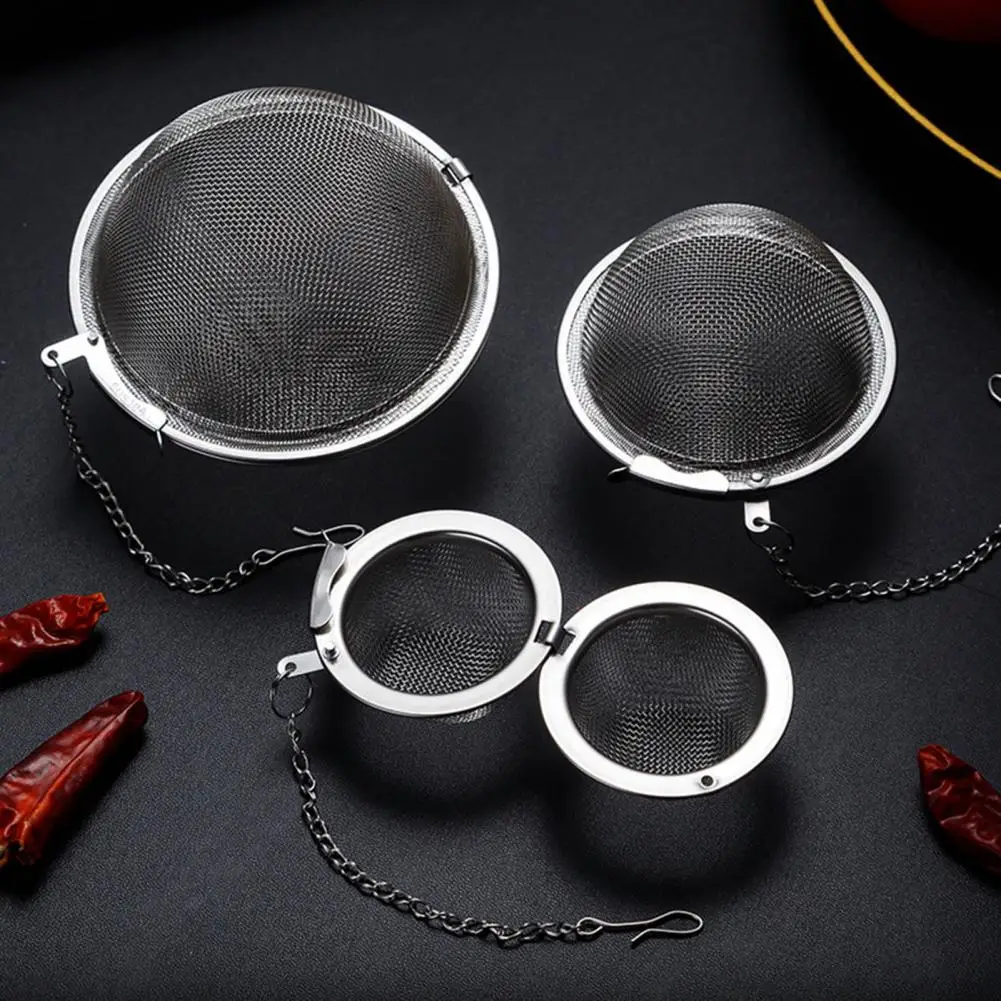 Tea Infuser Versatile Seasoning Ball Durable Stainless Steel Tea Strainer Ball High-quality Rust-proof Steeping