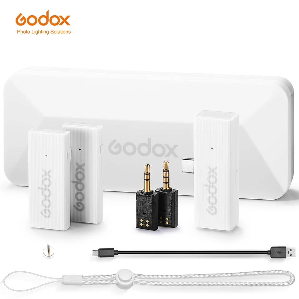 Godox-Movelink-ミニワイヤレスマイク,2.4GHz送信機受信機,iPhone用