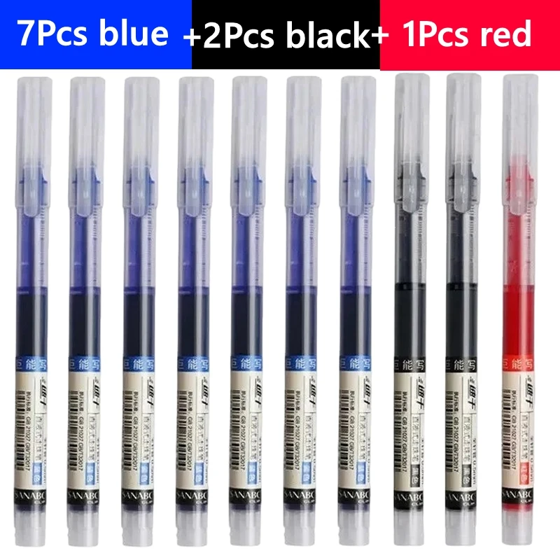 0.5mm Gel Pens Fine Point Black Blue Ink Smooth Writing Office School Supplies