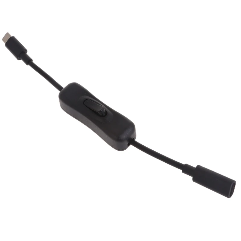 para Raspberry pi Interruptor de Alimentação Usb c Macho para Fêmea tipo c Cabo de Extensão em Linha on Off Interruptor para Raspberry pi 20 50 100cm - Imagem 3