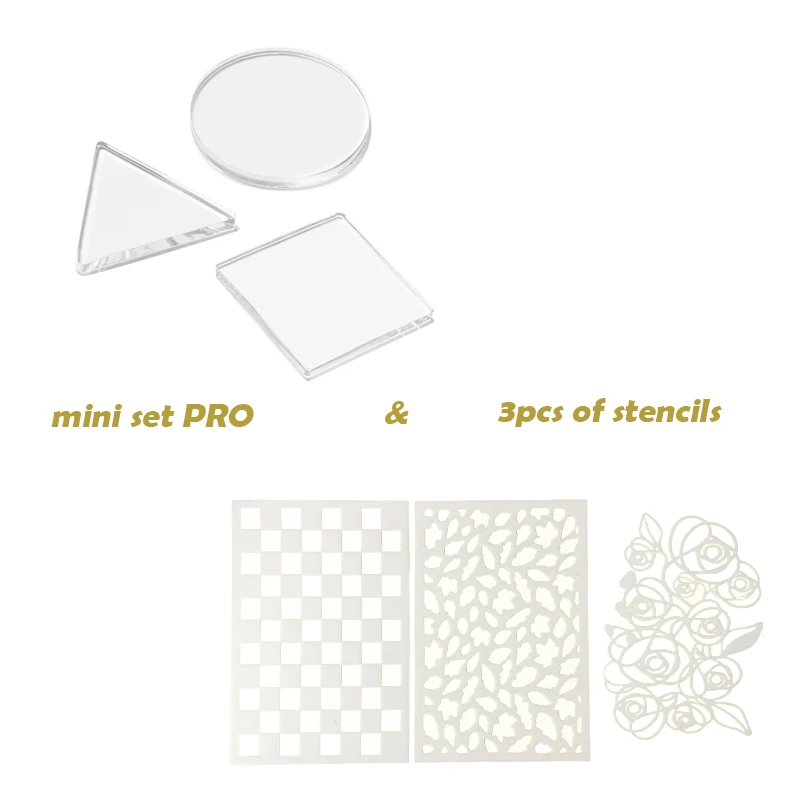 Pro 3-Shape-Sortiment Gelli-Platte für Kartenherstellung, Papercraft, Einfarbdruck in mehreren Kombinationsoptionen, Soft-Gel-Kunstlieferant – Detail 3