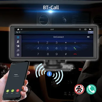 ‌Portable Car Monitor Android Auto Radio Wireless CarPlay ‌9.3 Inch Car Stereo FM Transmitter Plug and Play Installation 6