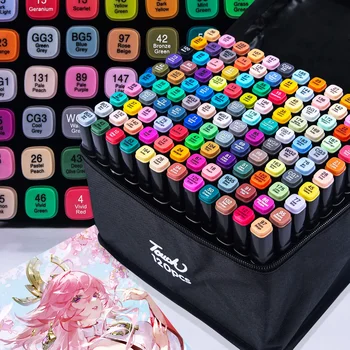 Double-Ended Oily Art Markers 80 Colours