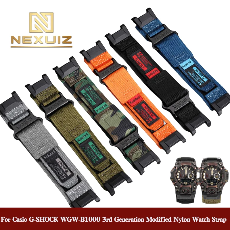 Enhanced Nylon Men's Watch Strap with Soft Breathable Adjustable Design