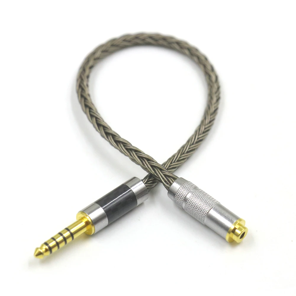

TOP-HiFi 16 Core Balance Audio Cable Male 4.4mm to 2.5mm Female Headphone Conversion Cable Line Adapter