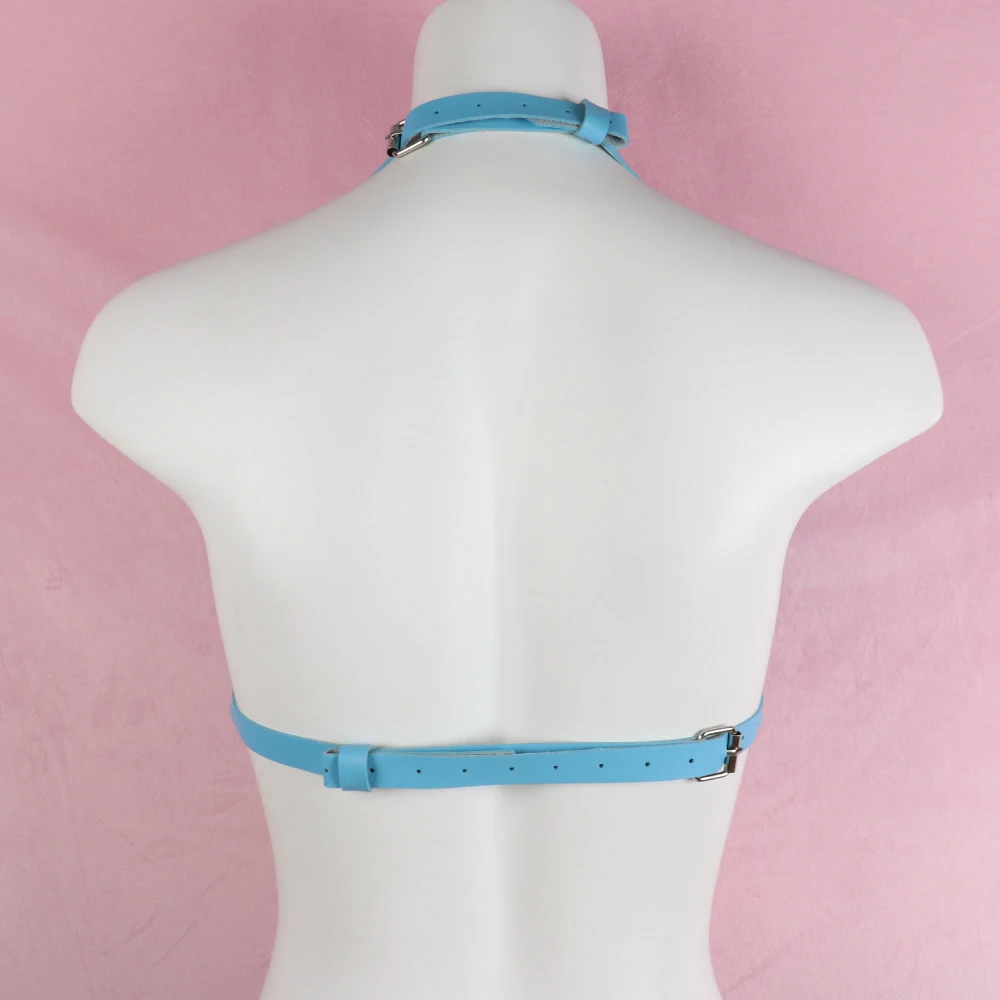 Gothic Bondage Harness Lingerie Aus Pu Leder Für Damen_voghion.com