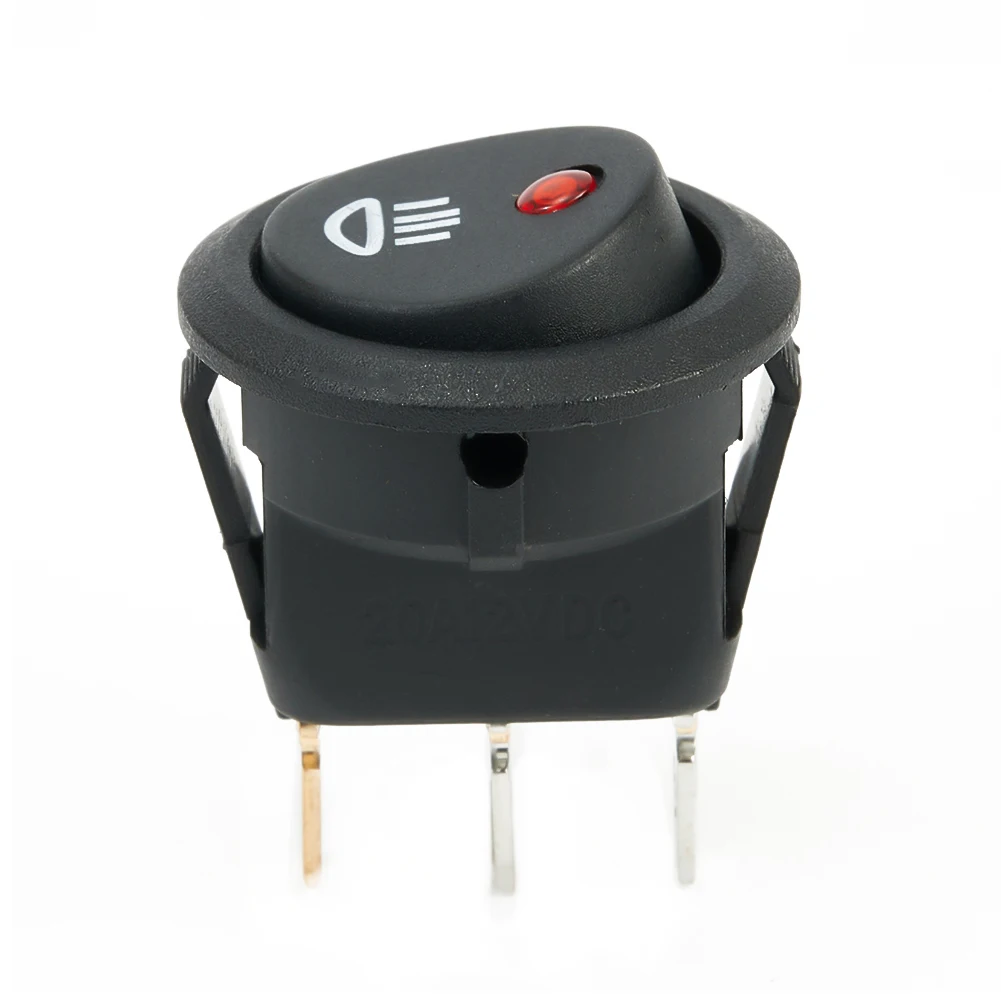 Materiale Di Alta Qualità Interruttore A Bilanciere On-Off Dc 12V 20A Interruttore Rosso Nero 12V Interruttore A Bilanciere A Led Rosso Per Camion Fur