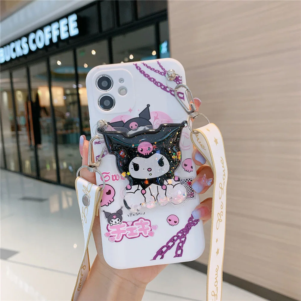 case for iphone 13 pro max Sanrio Kuromi 3D Cartoon Phone Cases For iPhone 13 12 11 Pro Max Mini XR XS MAX 8 X 7 SE For Girls Anti-drop Soft Silicone Cover 13 pro max case