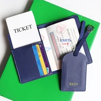Custom Name Travel Passport Cover Set Personalized Letters Gift Luggage Tag Card Holder Passport Case Holder Travel Essentials - Image 5