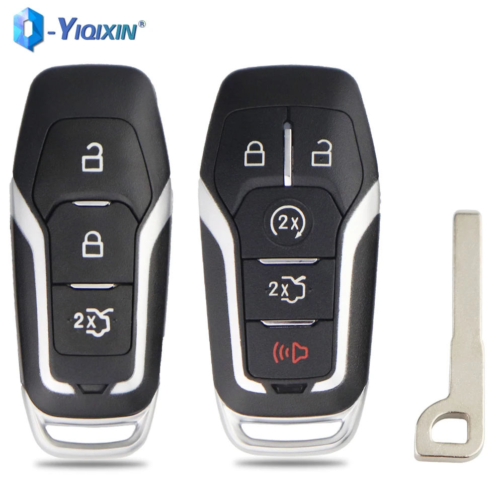 

YIQIXIN Keyless Shell For Ford Explorer Fusion Edge Mustang Mondeo Kuka 3/4/5 Buttons Smart Fob Car Case For Lincoln MKZ MKC MKX