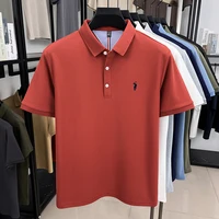 Polo à manches courtes pour hommes, marque haut de gamme, luxe, broderie de poney, T-shirt léger et respirant, nouvelle mode, haut Paul 5