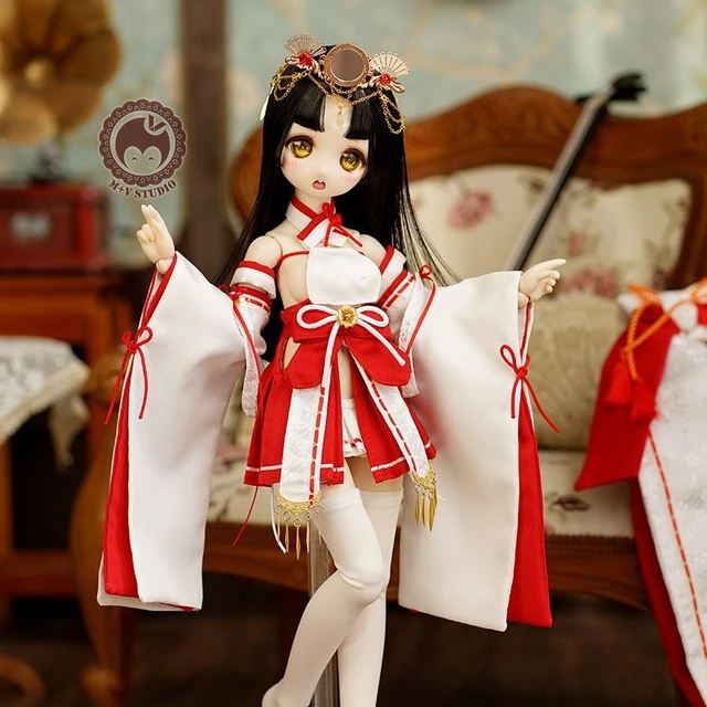 Magnifique costume de sorcière sexy japonais BJD Butter, robe mignonne,  kimono amélioré, MSD KumCabo, accessoires de poupée, DDDY MDD, 1/4, 1/3 -  AliExpress