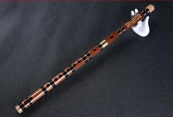 Mini Wind Transverse Flute - Professional Chinese Traditional Musical Instrument Accessory (Yellow F)
