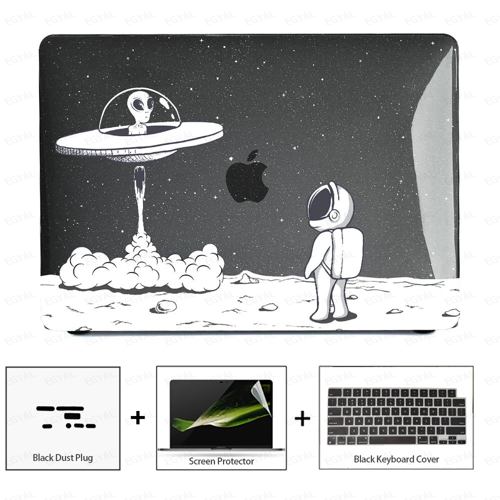 Sleek Laptop Case with Dust Plug, Screen Protector & Keyboard Cover