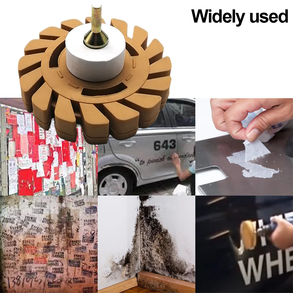 4inch Decal Remover Eraser Wheel Pneumatic Car Polish Auxiliary Tool