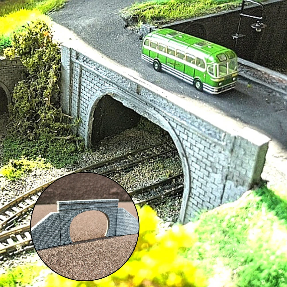 N Scale Railway Train Track Tunnel Eingang Modellbau Materialien DIY Mountain Cave Tunnel Micro Landschaft Diorama Kit 1 Stück – Detail 1