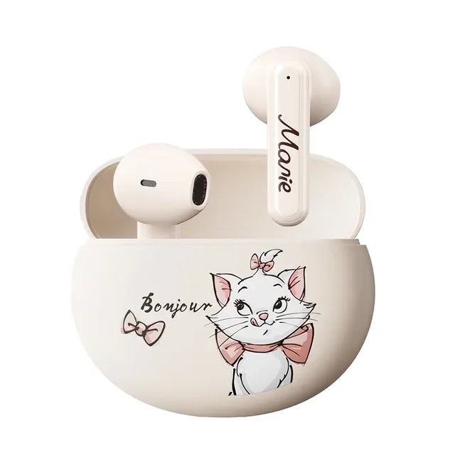 Disney QS-T19 Earbuds Cartoon Wireless Earphones Bluetooth 5.4 Gaming Headset Noise Reduction Headphones for Kids Gift Cute