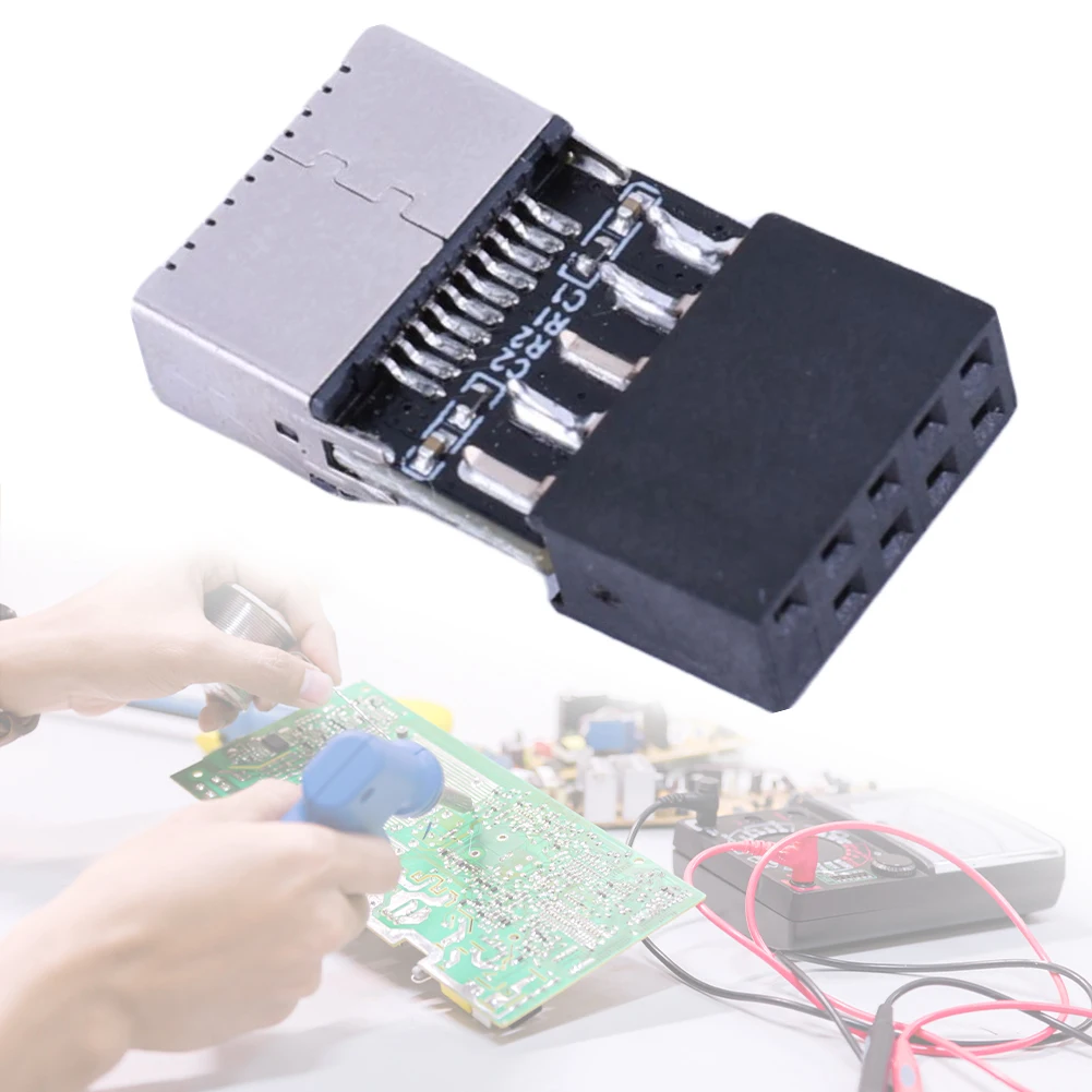 USB 2.0 Expansion Board Motherboard Converter Plug and Play USB2.0 TYPE-E Header Extender Card for  OS/Windows Linux