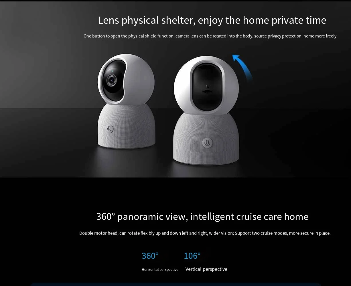 Xiaomi Mijia 1080p Xiaomi Mijia Smart Camera AI Enhanced 1440P HD - Main Image