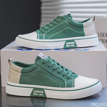 Summer fashionable comfortable canvas shoes new breathable versatile board shoes men soft soled simple lace up men's shoes 1