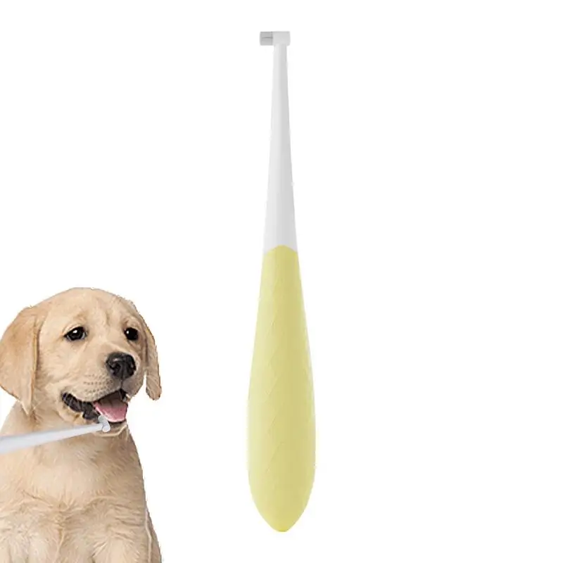 

Tiny Dog Toothbrush Dog Tooth Brush Cat Teeth Brush Safe Dog Oral Care Odorless Cat Tooth Care Brush With Anti-Slip Handle Pet